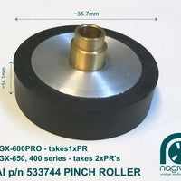 Akai Pinch Roller 533744 for GX650, 400 and PRO series