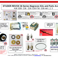 Revox 36 series ELECTRONIC Control Systems, power supply & Audio upgrade overhaul kit