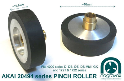 Akai Pinch Roller 204794 for 4000 series  and GX1721, 1722