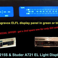 ELFL Illuminator panel for Revox B215S Studer A721 cassette tape recorders