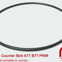 Long black counter belt for Revox A77, B77 & PR99