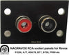 Revox RCA sockets panel