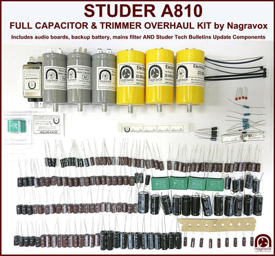 Studer A810 ELECTRONIC capacitor & trimmer overhaul kit