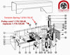 Pulley cord kit for Linatrack turntables
