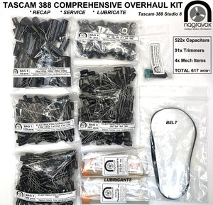TASCAM 388 Studio 8 Comprehensive Overhaul Kit