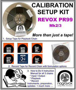 Setup Calibration Kit for Revox PR99 (Mk1)
