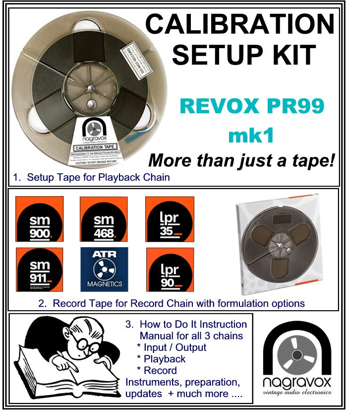 RITAOページ Setup Calibration Kit for Revox PR99 (Mk1) | Nagravox