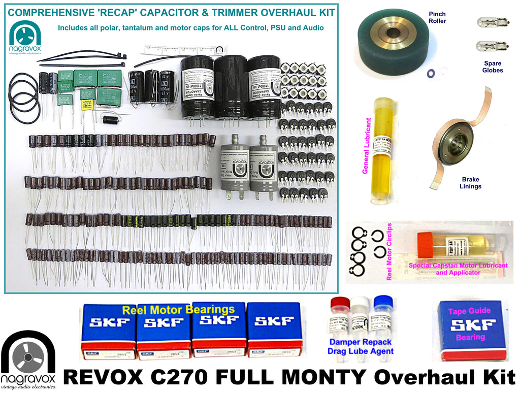 Full mechanical Overhaul Kit for Revox A77