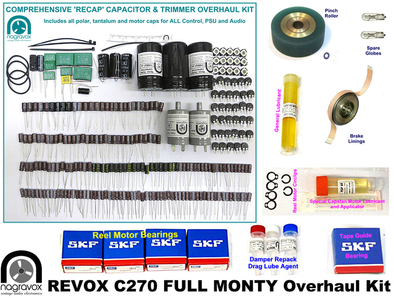 Full Monty overhaul kit for Revox C270 | Nagravox