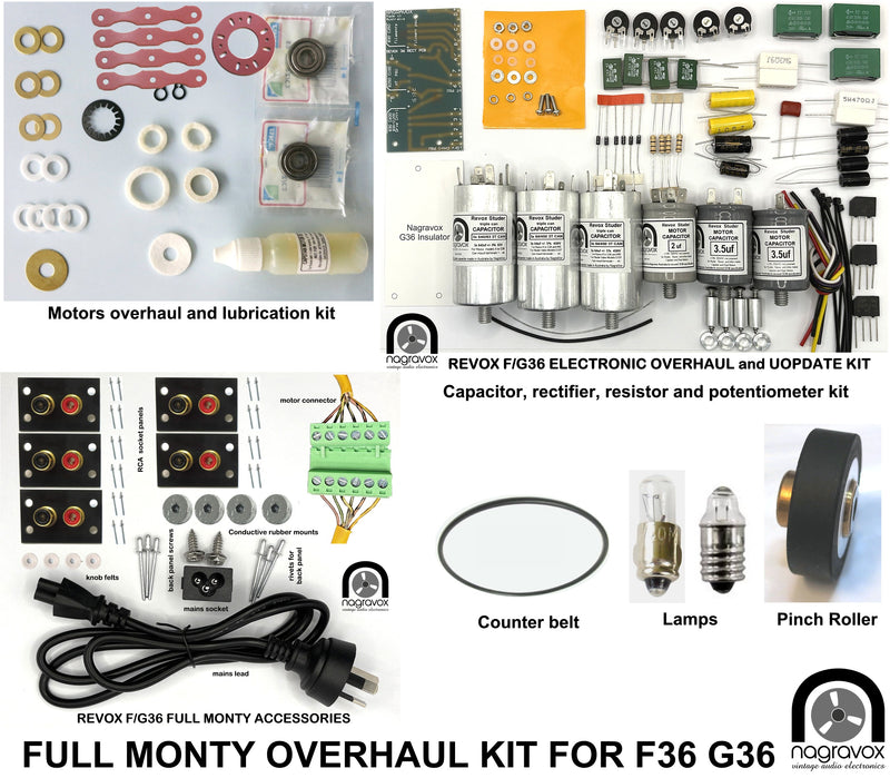 Full monty overhaul kit for Revox 36 series | Nagravox