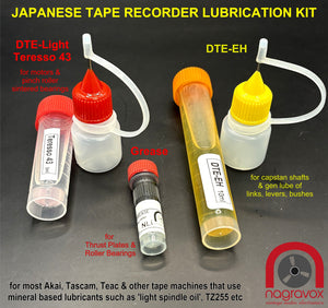 Japanese Tape Recorder universal lubrication kit - Akai Tascam Teac