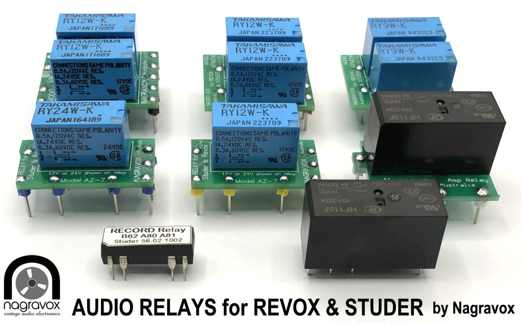 STUDER A80, A62 and B62 RELAYS -  Audio and Oscillator