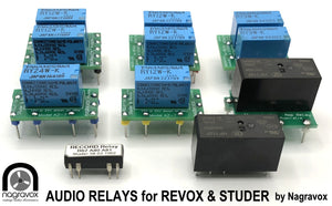 STUDER A80, A62 and B62 RELAYS -  Audio and Oscillator