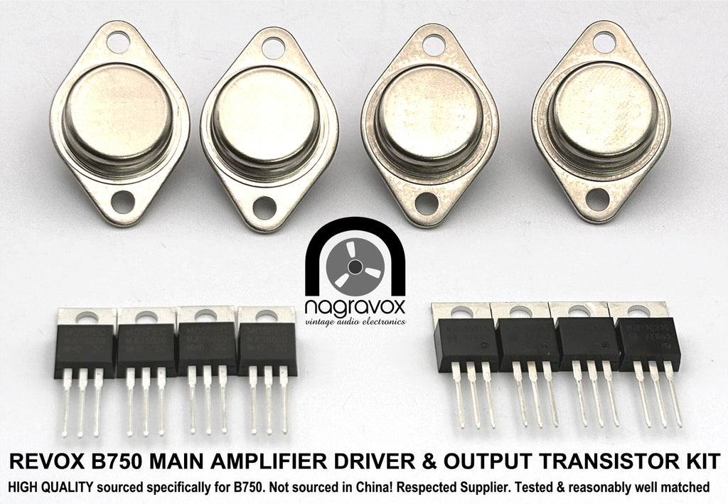 Revox B750 Output and Driver Transistor Kit