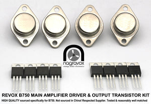 Revox B750 Output and Driver Transistor Kit
