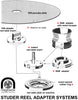 STUDER REEL TABLE INSERT NAB ADAPTER and TRIDENT HUBS