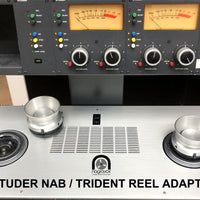 STUDER REEL TABLE INSERT NAB ADAPTER and TRIDENT HUBS