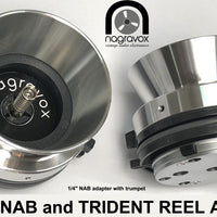 STUDER REEL TABLE INSERT NAB ADAPTER and TRIDENT HUBS