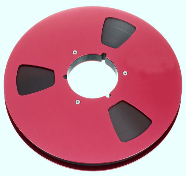 BASF/EMTEC Style Red 10.5” Metal Reels (For 1/4 Wide Tape)