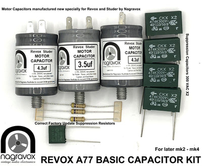 Revox A77 Basic motor & suppressor capacitor  mk2 - 4