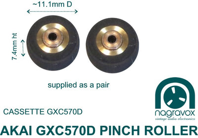 Akai Cassette Pinch Roller for GXC570D