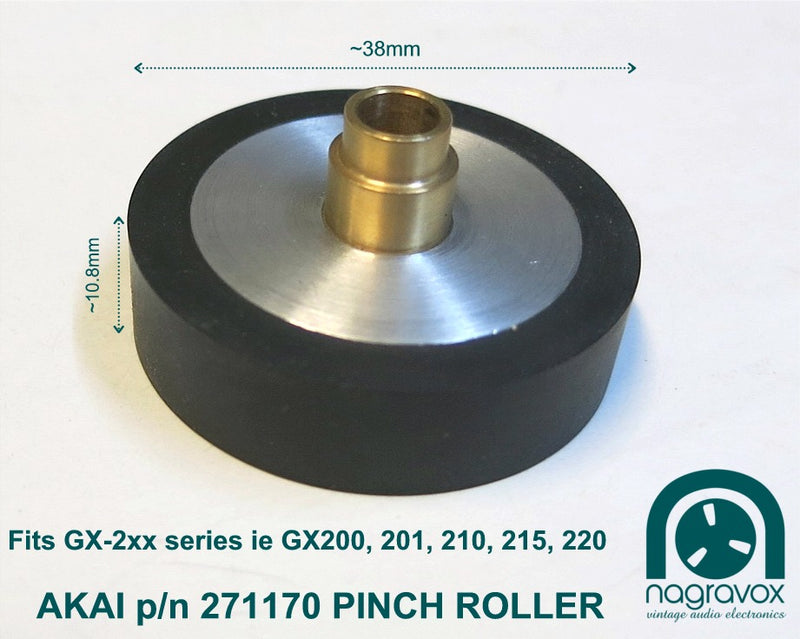 Akai Pinch Roller 271170 for X and GX series | Nagravox