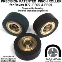 NEW Precision 'Deluxe' roller bearing Pinch Roller for Revox 1/4" recorders
