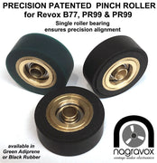 NEW Precision 'Deluxe' roller bearing Pinch Roller for Revox 1/4" recorders