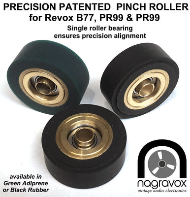 NEW Precision 'Deluxe' roller bearing Pinch Roller for Revox 1/4