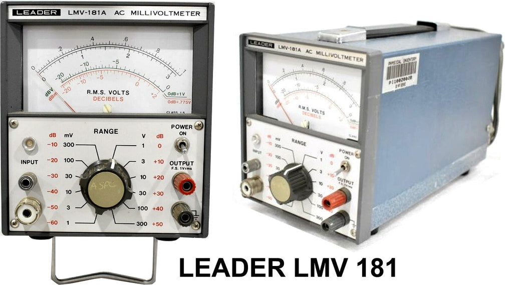 LEADER MILLIVOLT METERS LMV-181  LMV-185 LMV-186