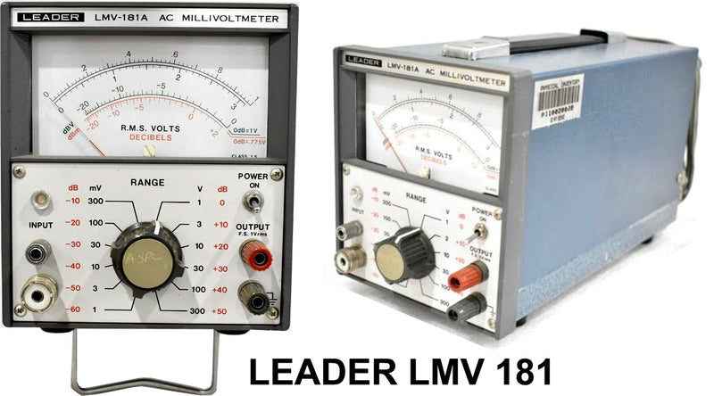 LEADER MILLIVOLT METERS LMV-181 LMV-185 LMV-186