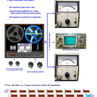 Setup Calibration Kit for Studer 1/4" A80 and A/B62 Tape Machines