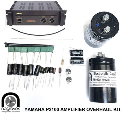 YAMAHA P2100 amplifier electronic capacitor overhaul restoration kit