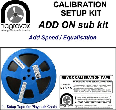 Extra add-on for any make calibration kits (Add another Speed or Equalisation)