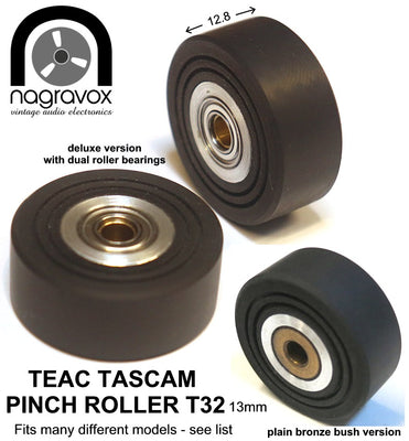 TEAC TASCAM T32 PINCH ROLLER for wider 1/4