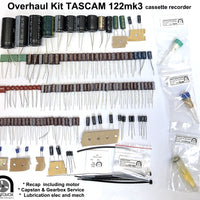 TASCAM 122 mk3 Overhaul Kit - recap, retrim & mechanical service