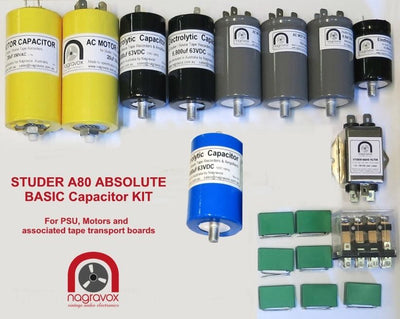 Basic capacitor upgrade overhaul kit for all Studer A80 models