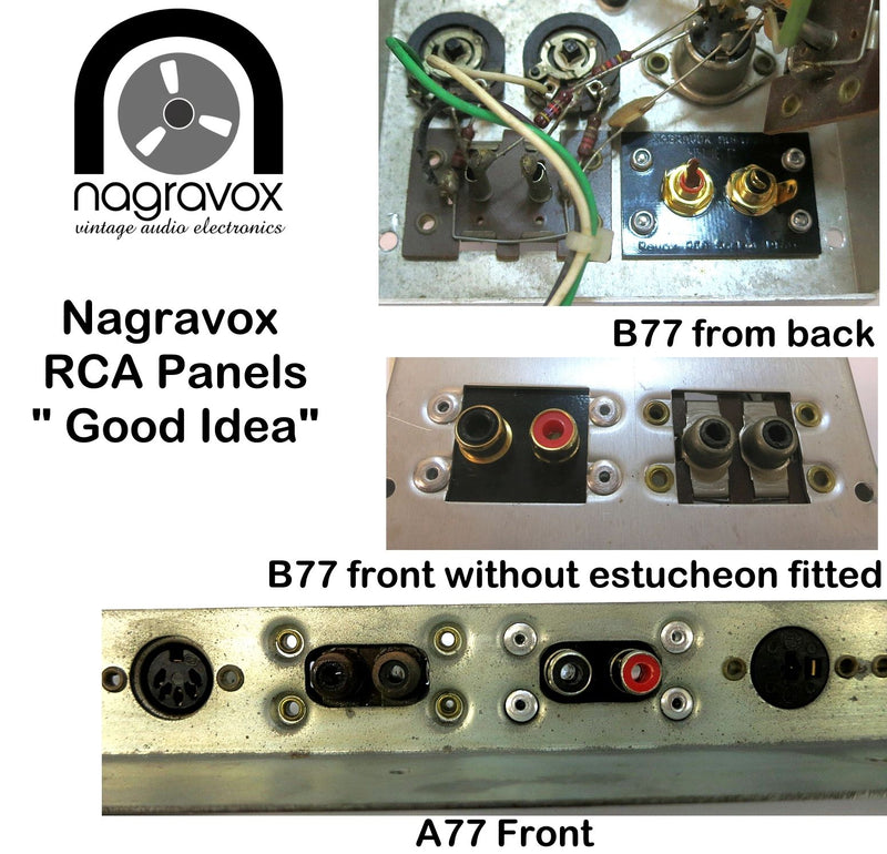 Revox RCA sockets panel | Nagravox
