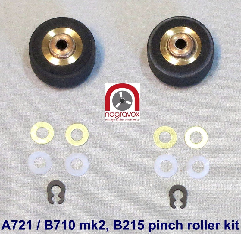 Pinch Roller Kit for Revox B215, B710 mk2 and Studer A721 | Nagravox