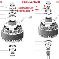 Tape Reel Motor Circlips for Revox & Studer