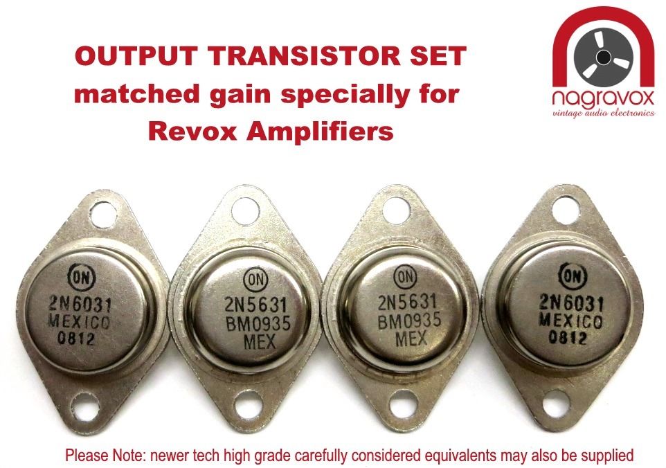 Amplifier option output transistors kit for Revox B750 | Nagravox