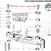 Revox A77 Tape Guide Brass Shoulder Screw