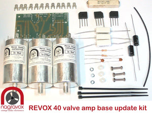 Electronic capacitor & rectifier overhaul kit for Revox model 40 valve amplifier